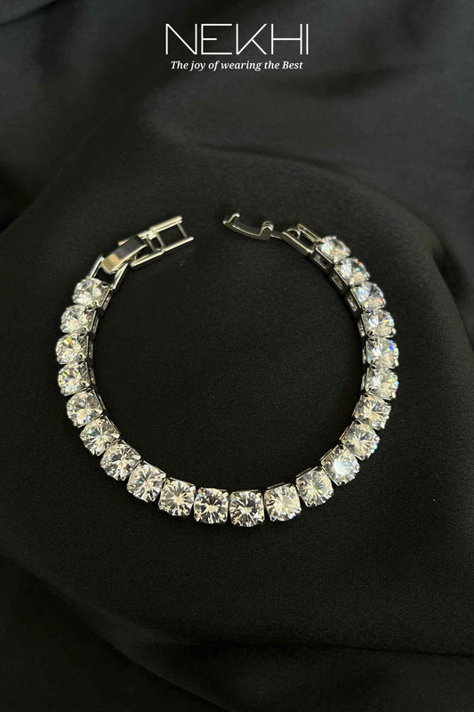 Glam up crystal Tennis Bracelet