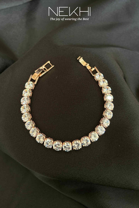 Glam up crystal Tennis Bracelet