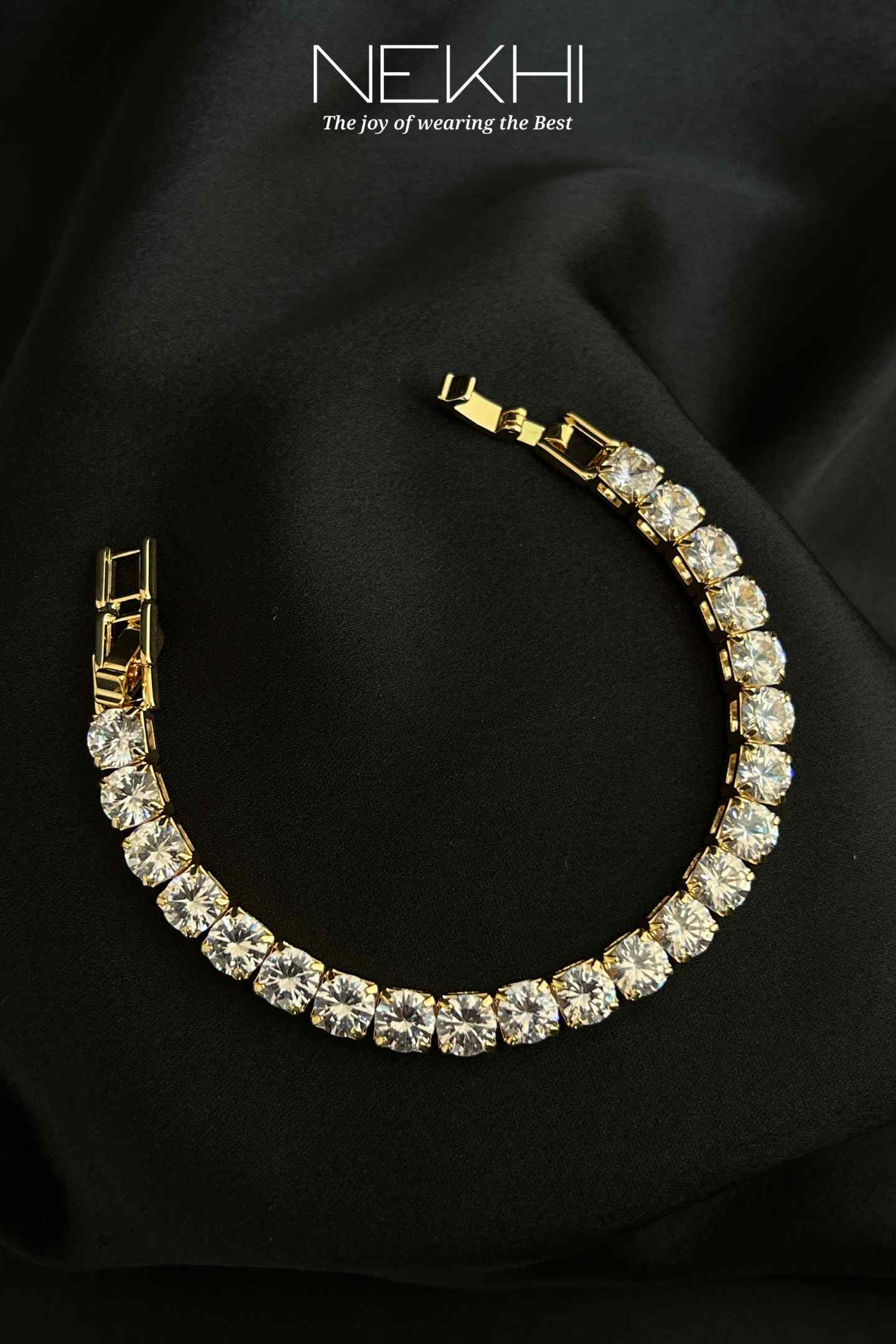 Glam up crystal Tennis Bracelet