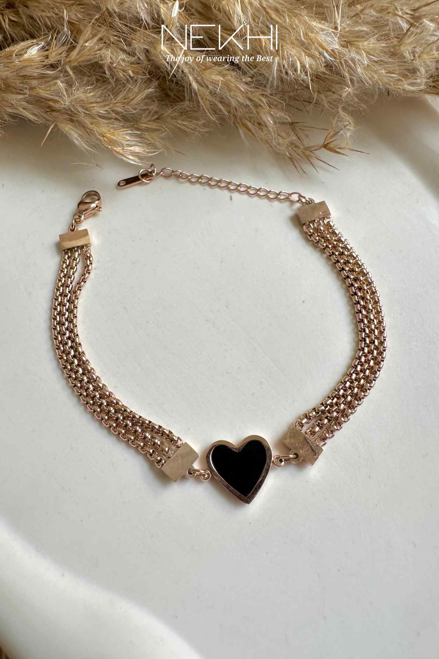 Frosty Heart Charm Bracelet