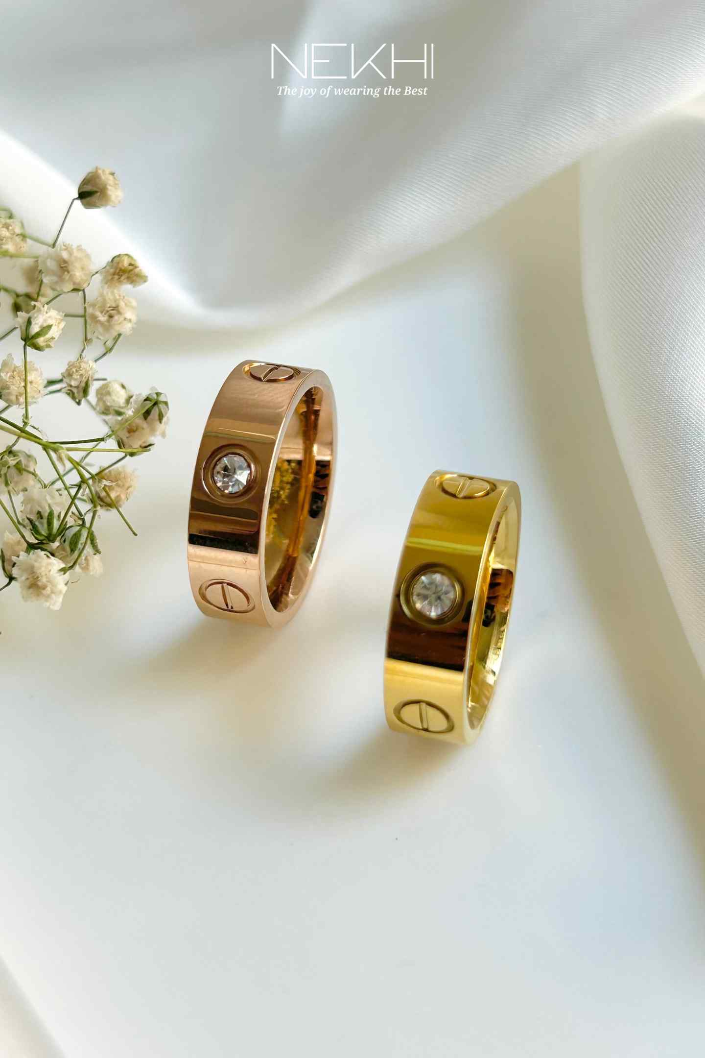 Diamond Studded Love band