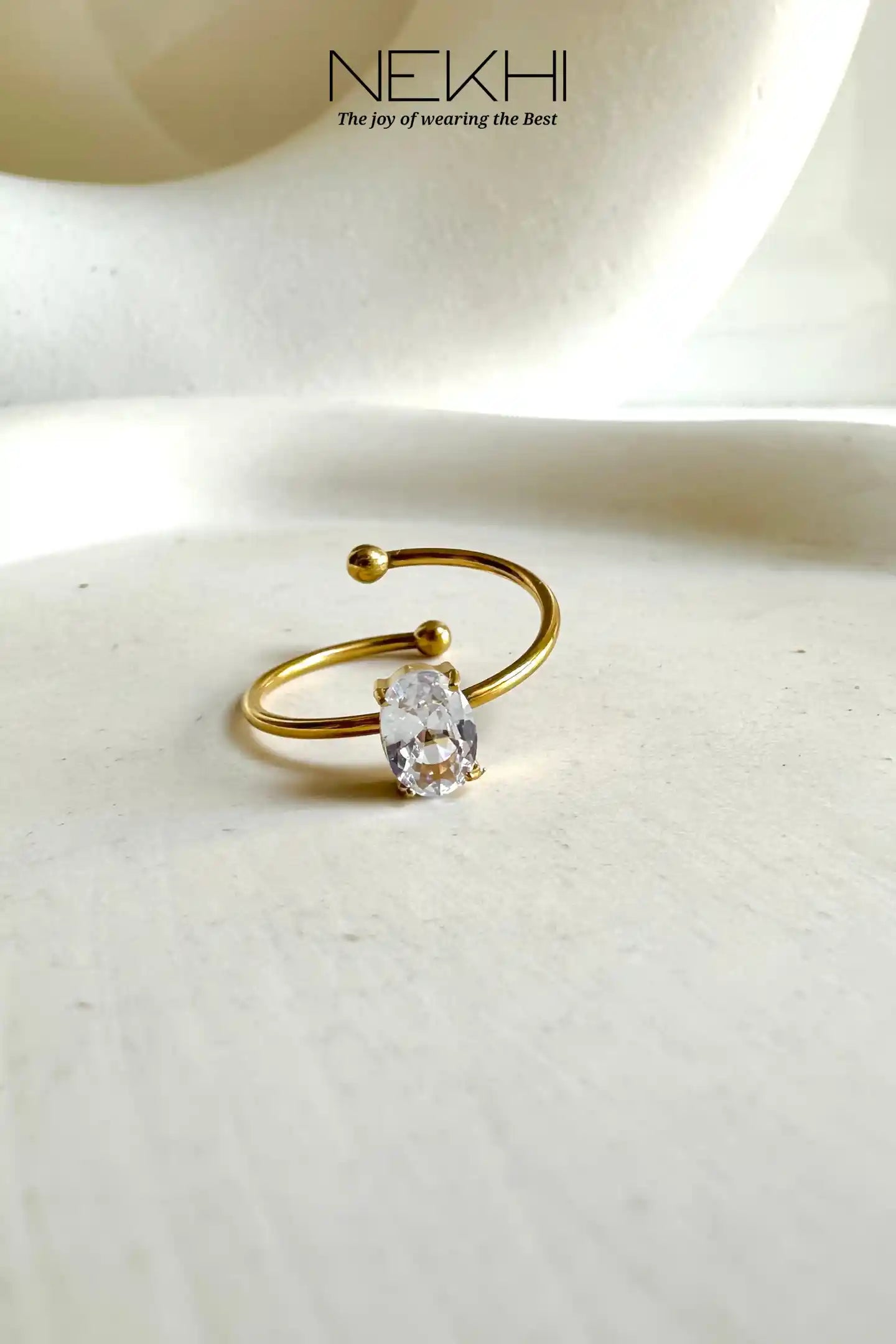 Ritzy Stone Adjustable Ring