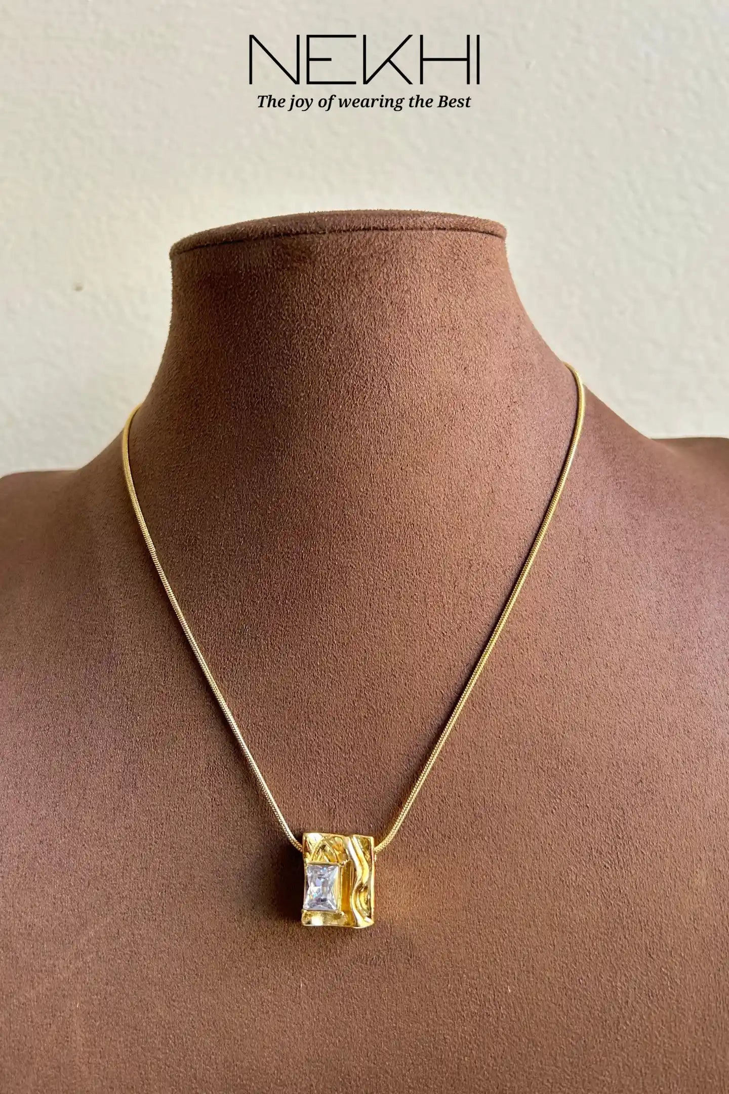 Hammered Stone Necklace