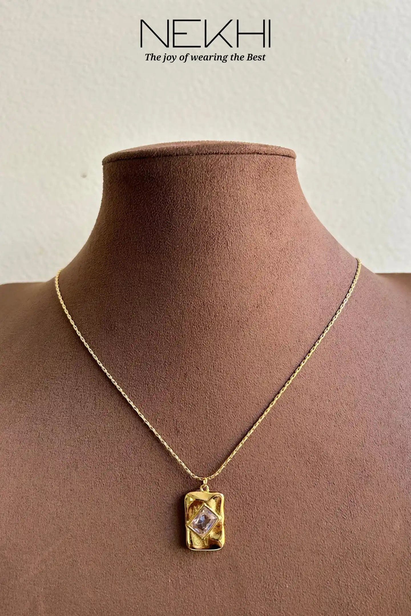 Rectangular Stone Necklace