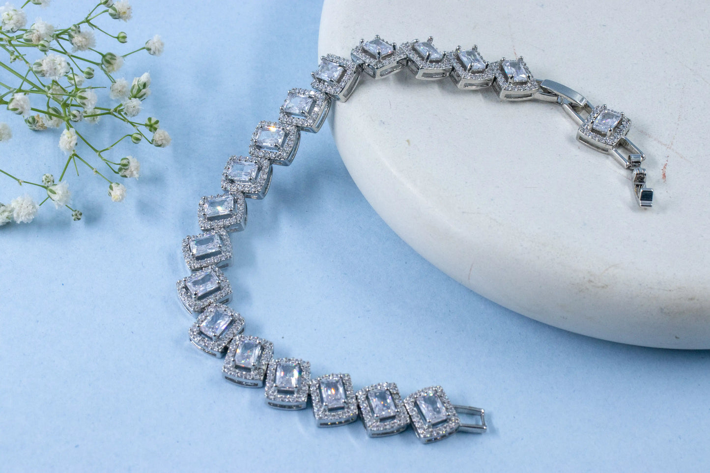 ZigZag Diamond Tennis Bracelet