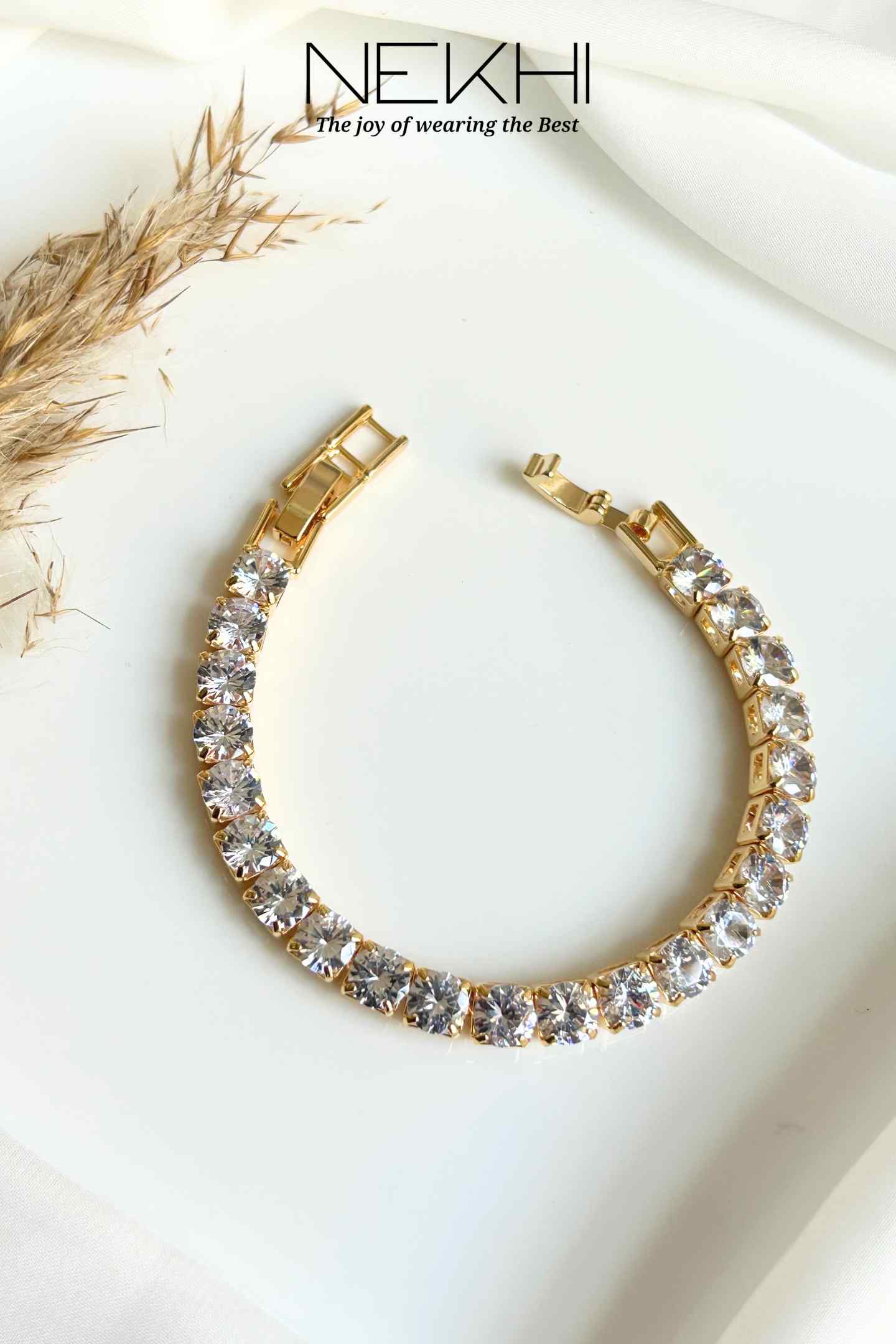 Glam up crystal Tennis Bracelet