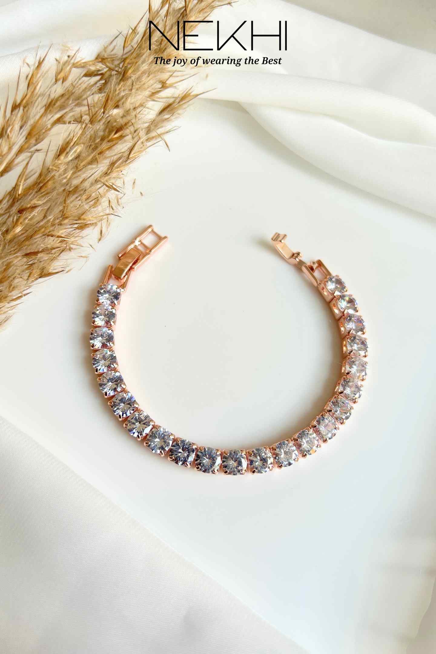 Glam up crystal Tennis Bracelet