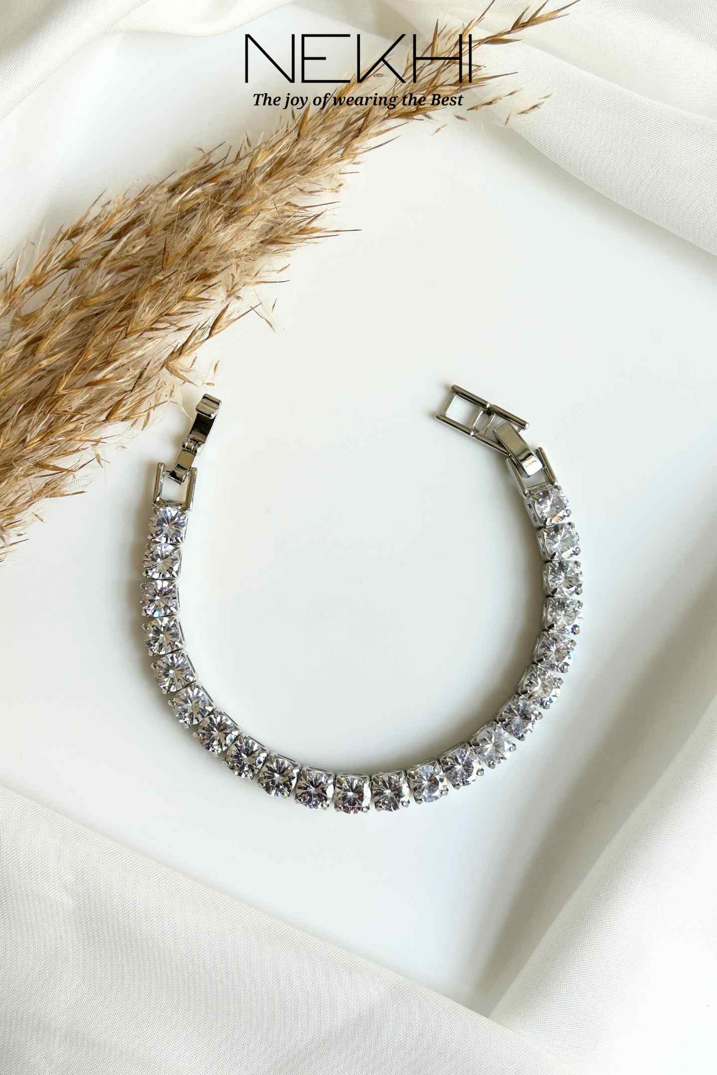 Glam up crystal Tennis Bracelet
