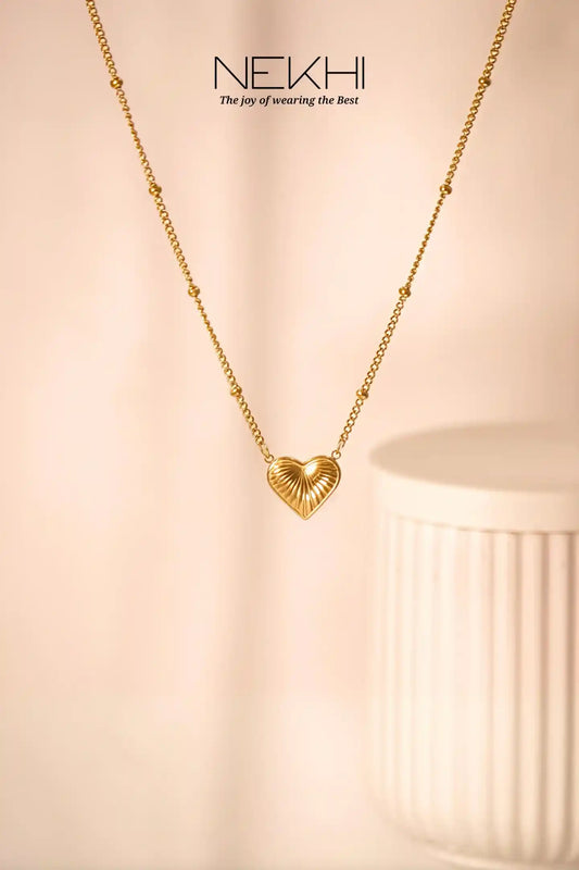 Blush Heart Neckalce