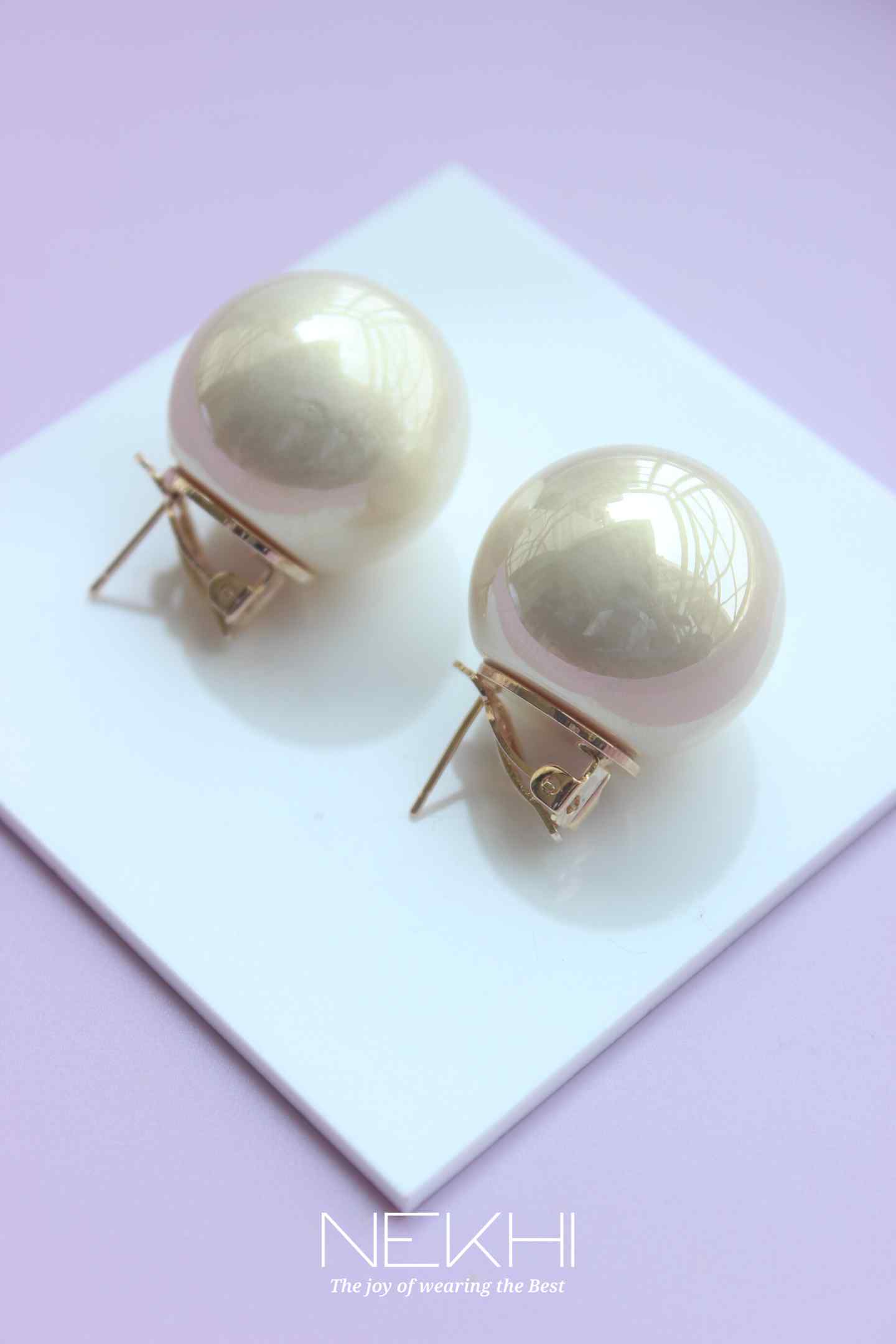 Full Pearl clip on earring