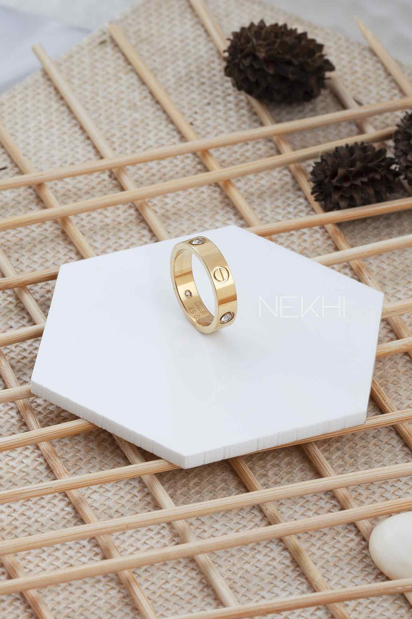 Diamond Studded Love band