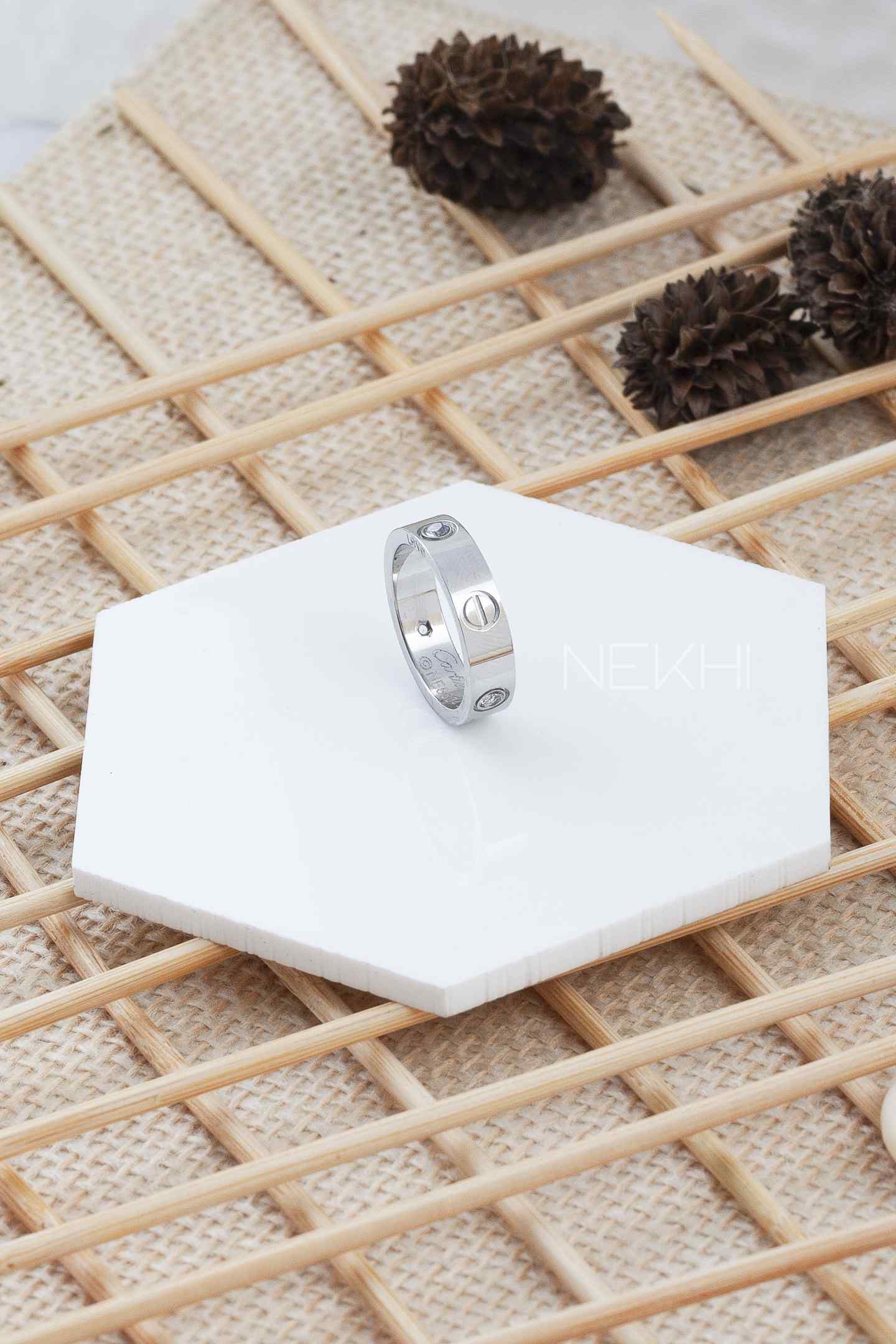Diamond Studded Love band