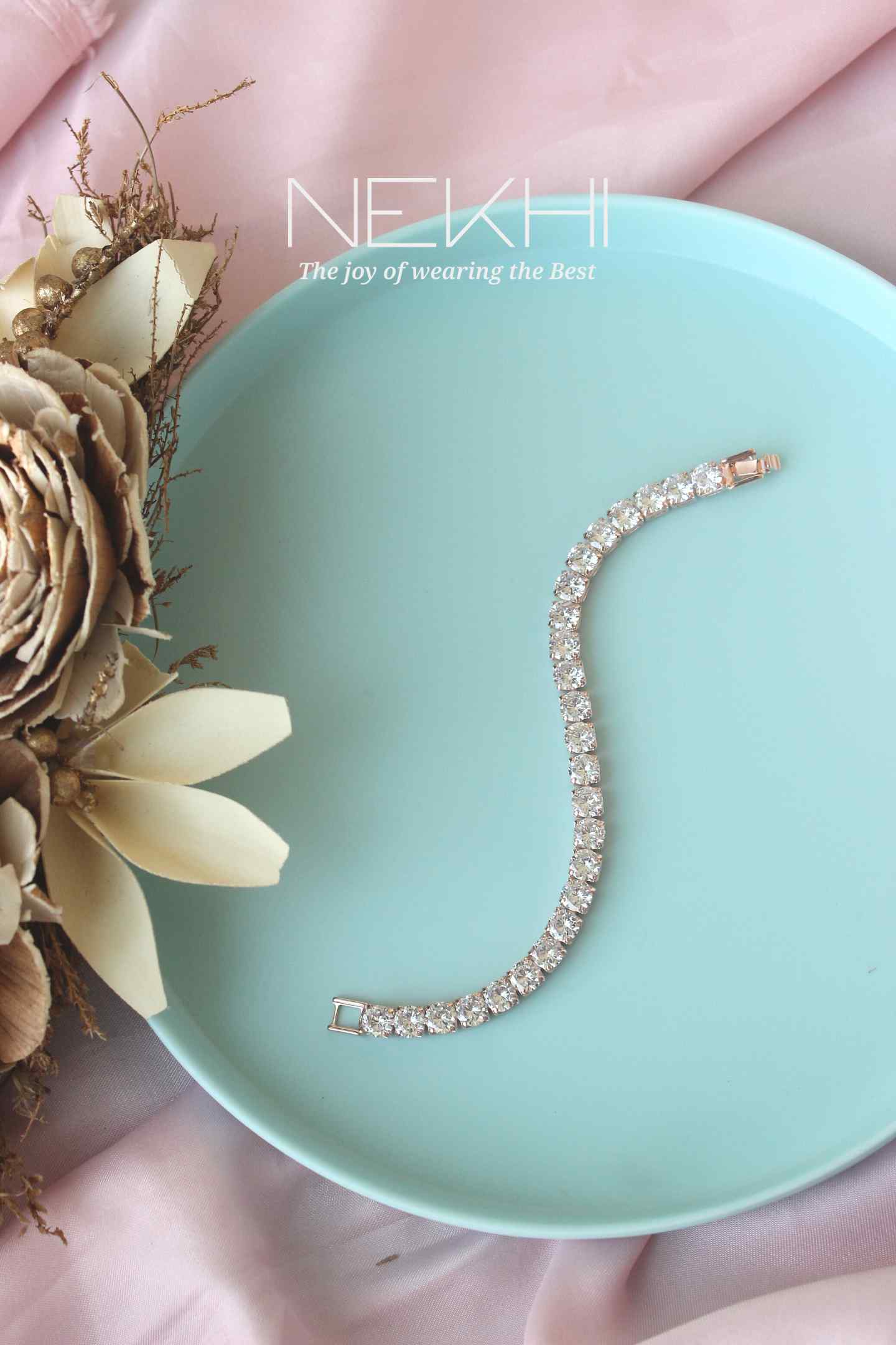 Glam up crystal Tennis Bracelet