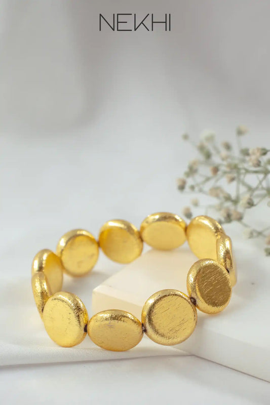 Golden Beaded Bracelets