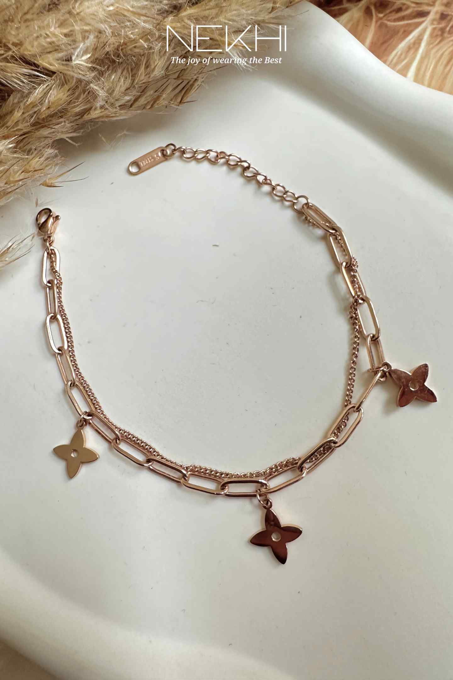 Three Star Charm Bracelet