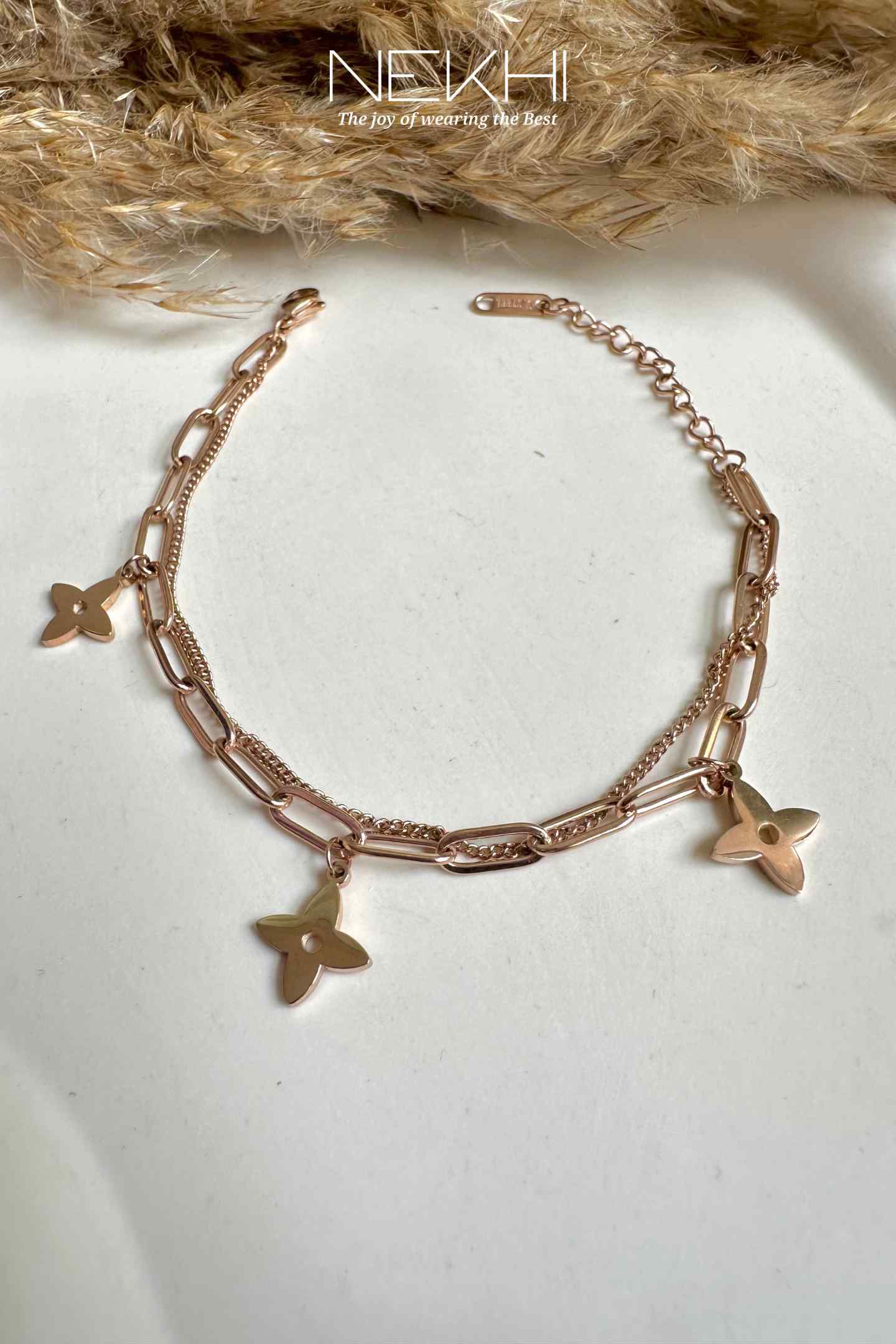 Three Star Charm Bracelet