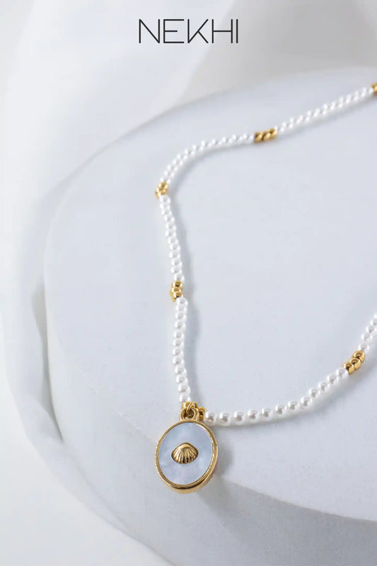 Pearl Brooke Necklace