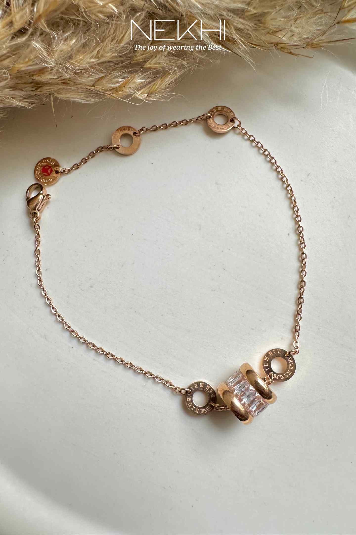 Sphere Roman Charm Bracelet