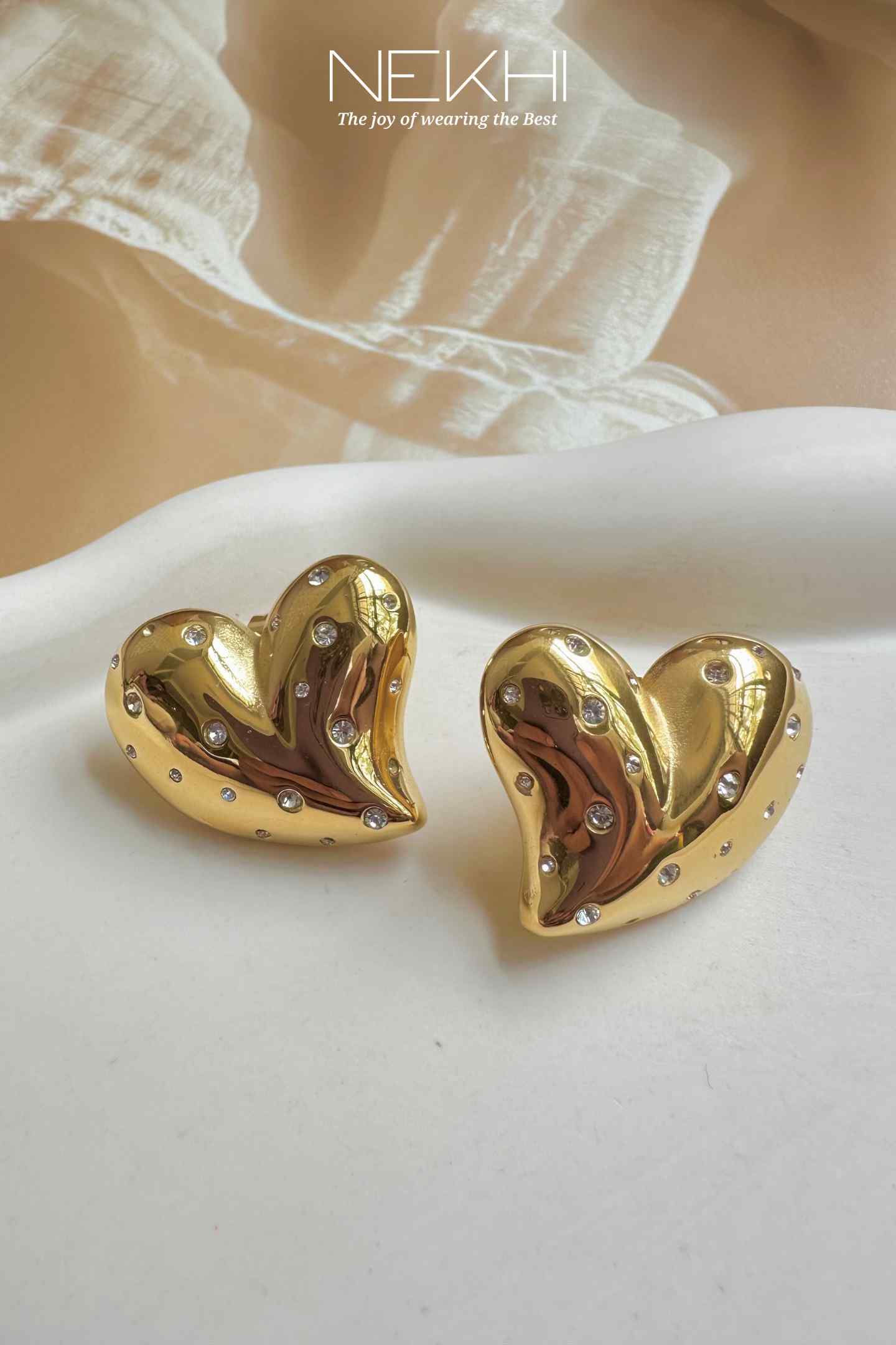 Puffy Heart Studs