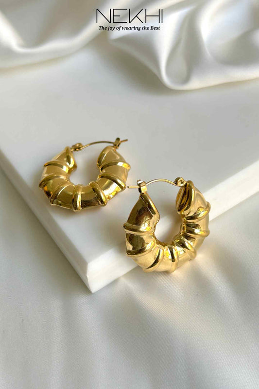 Bold Vortex Hoops