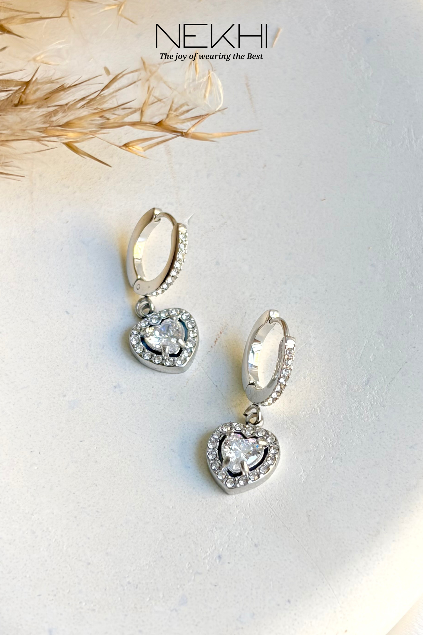 Glitz Heart Danglers