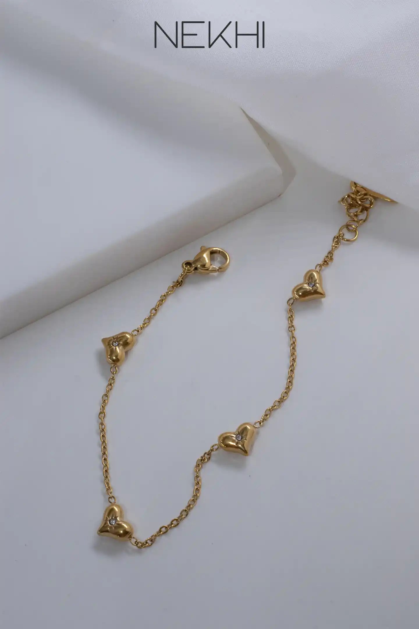 Nysa Heart Charm Bracelet