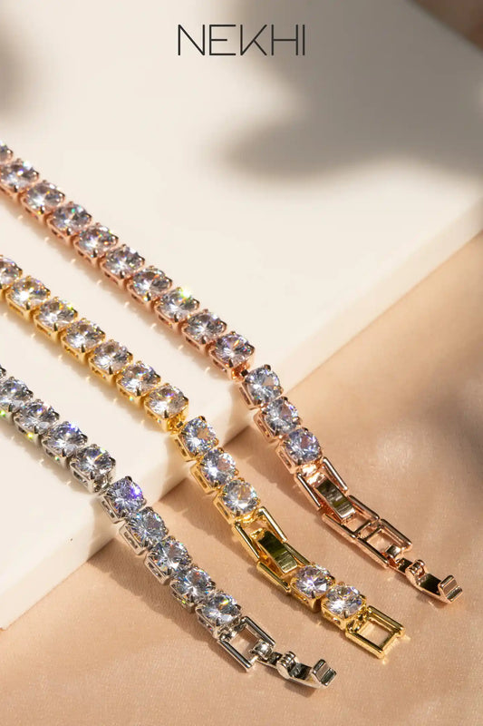 Glam up crystal Tennis Bracelet
