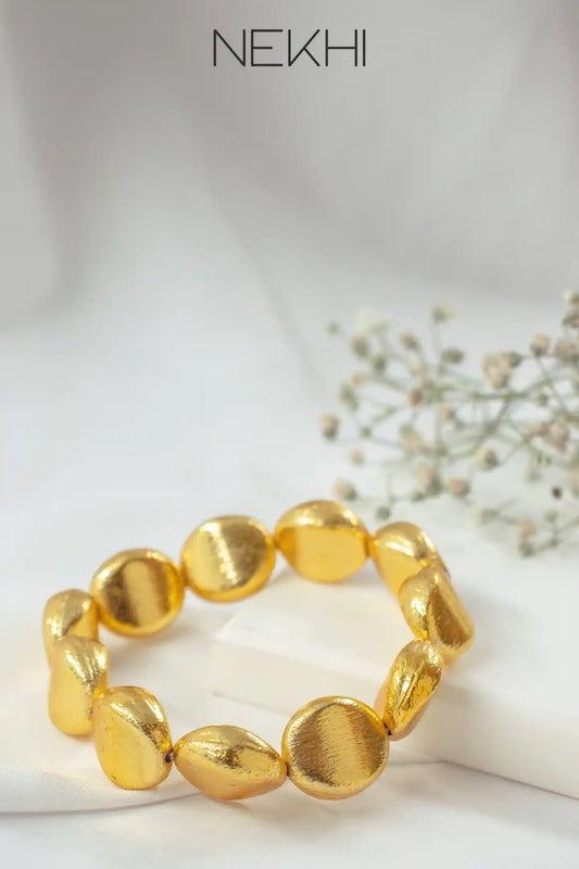 Golden Beaded Bracelets