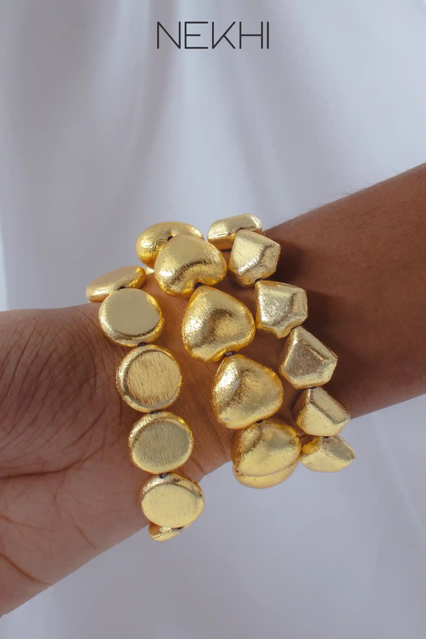 Golden Beaded Bracelets