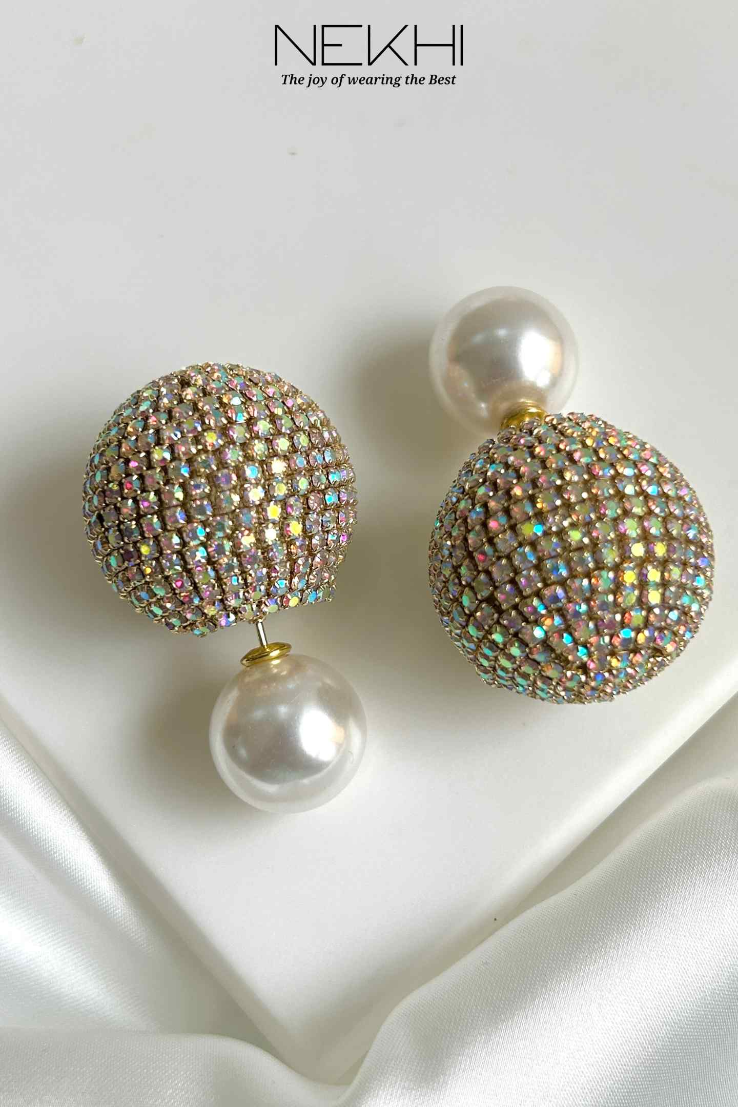 Pearl Glitter Studs