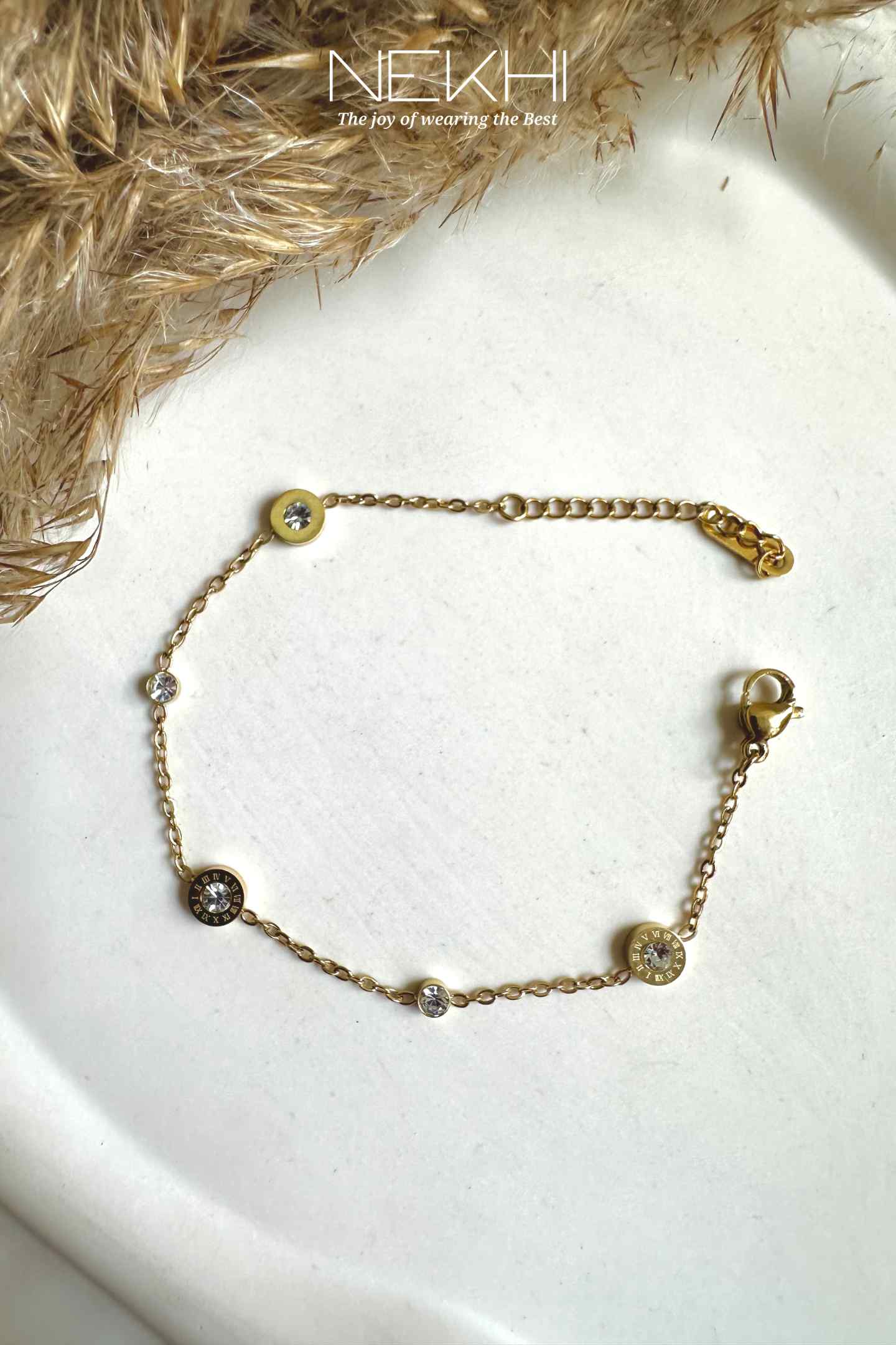 Dainty Roman Charm Bracelet