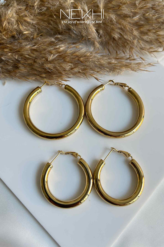 Edgy Bold Hoops