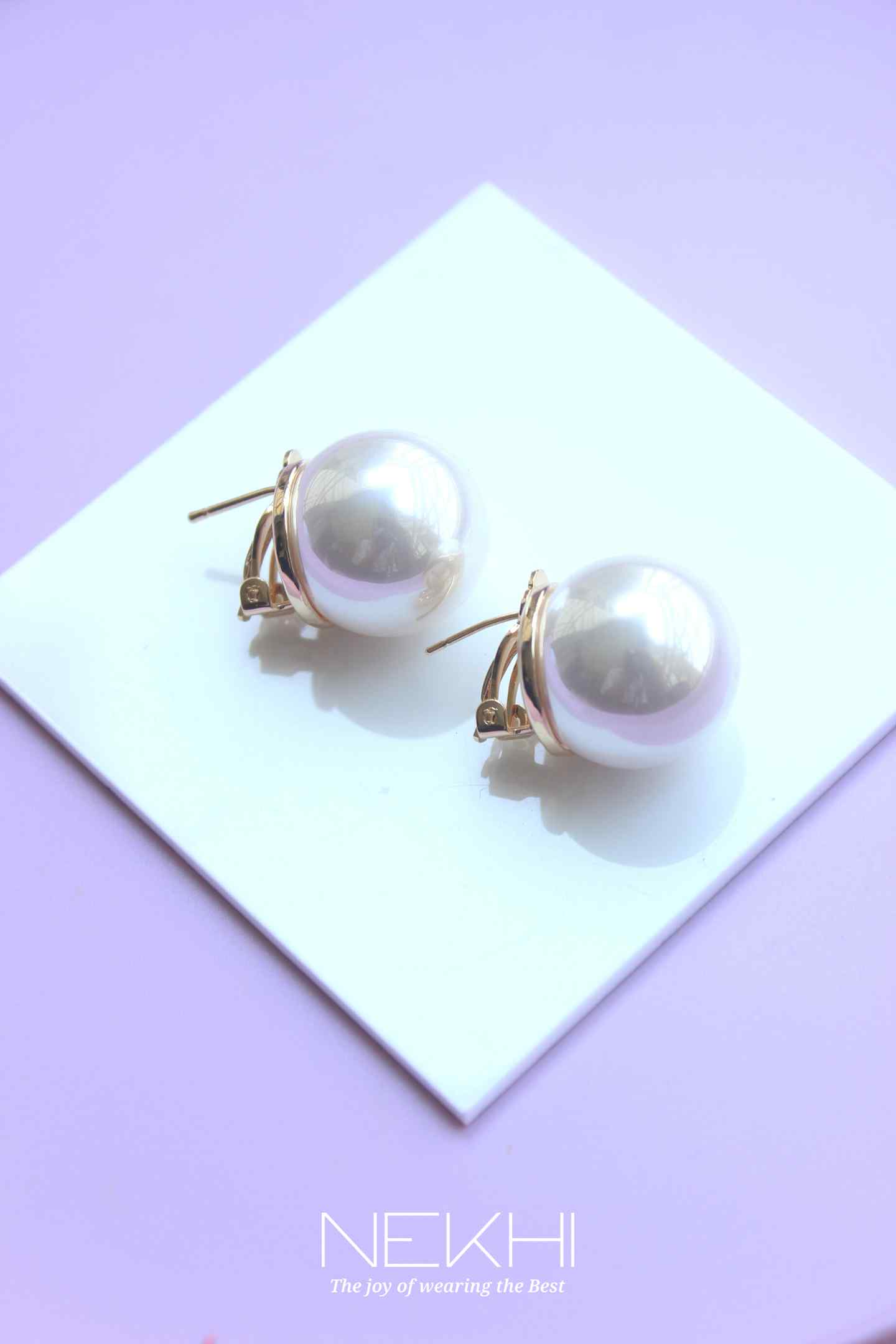 Full Pearl clip on earring