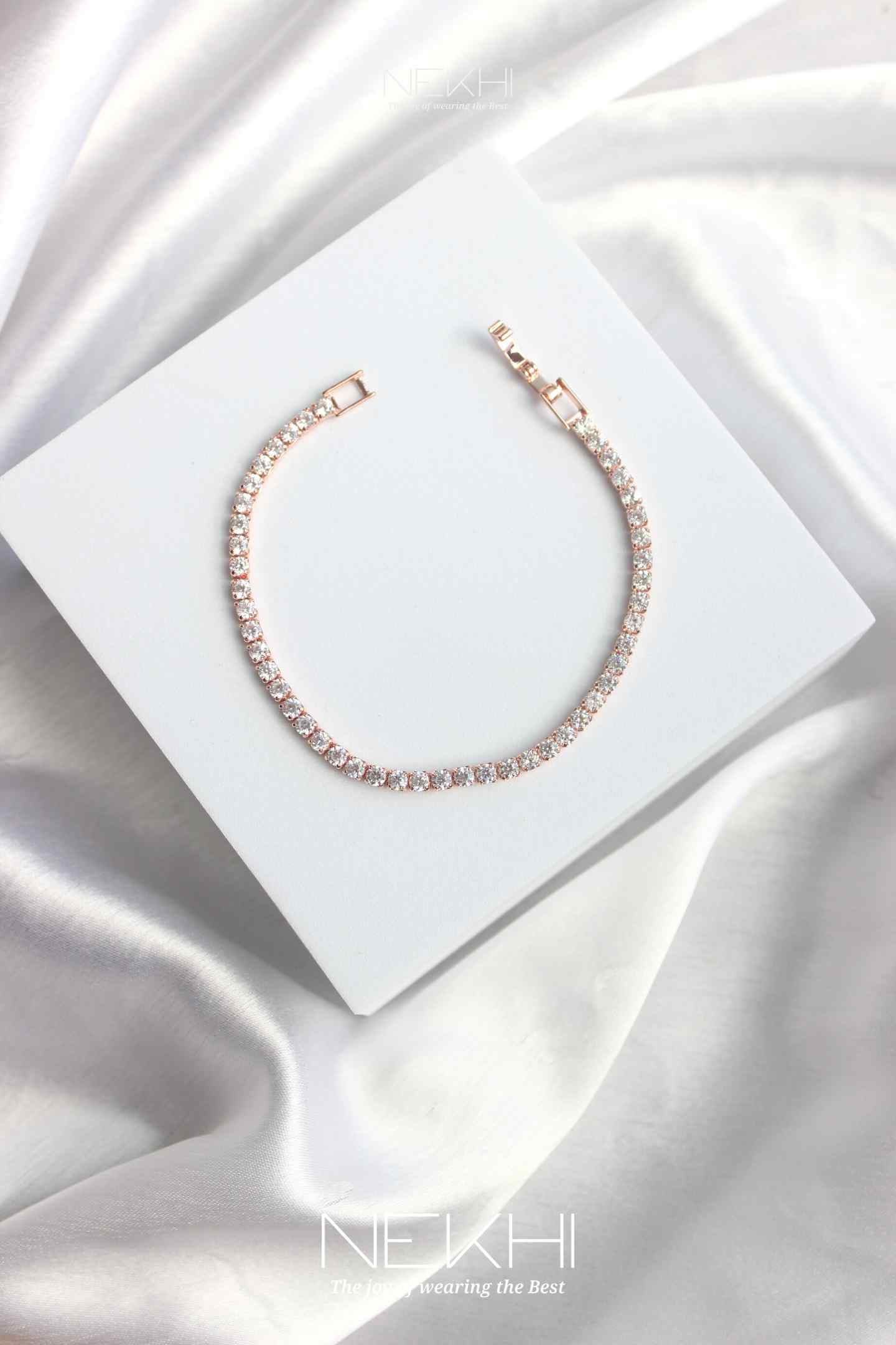 Dainty diamond Tennis bracelet