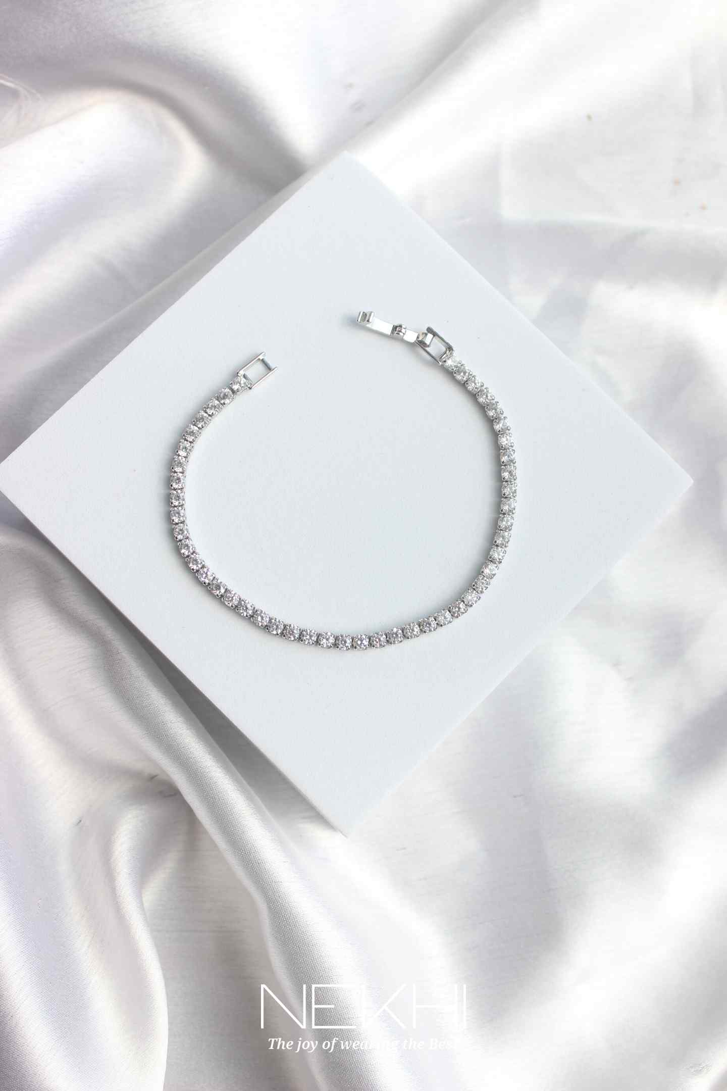 Dainty diamond Tennis bracelet