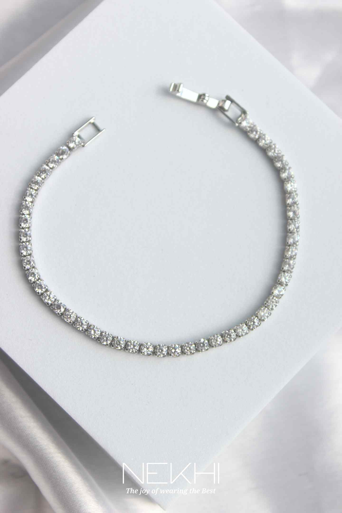 Dainty diamond Tennis bracelet